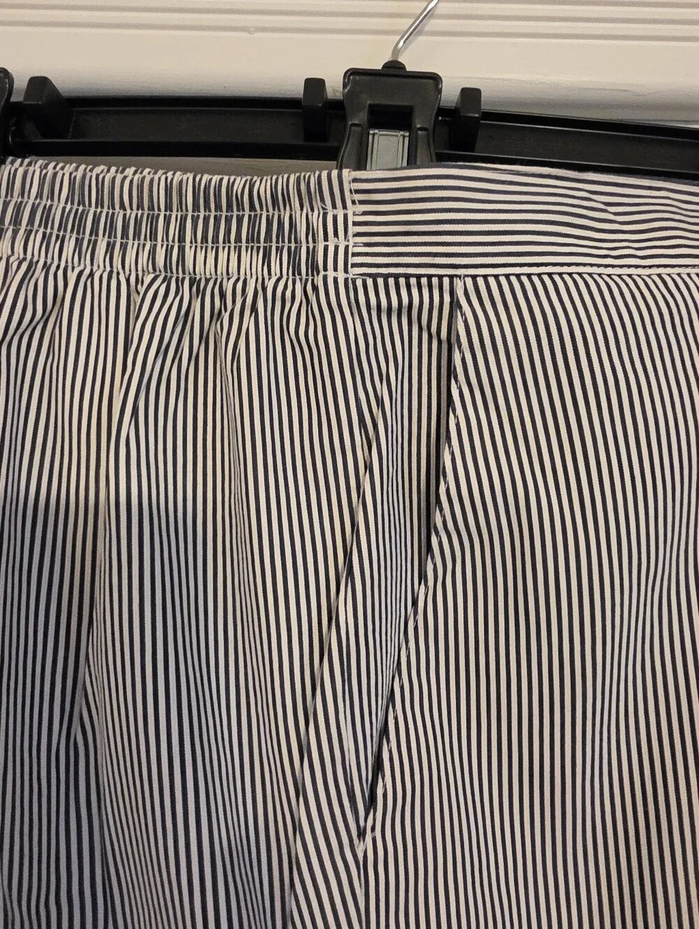 Womens Alfred Dunner Half Elastic Waist,2 Side pockets, Straight Leg, Striped